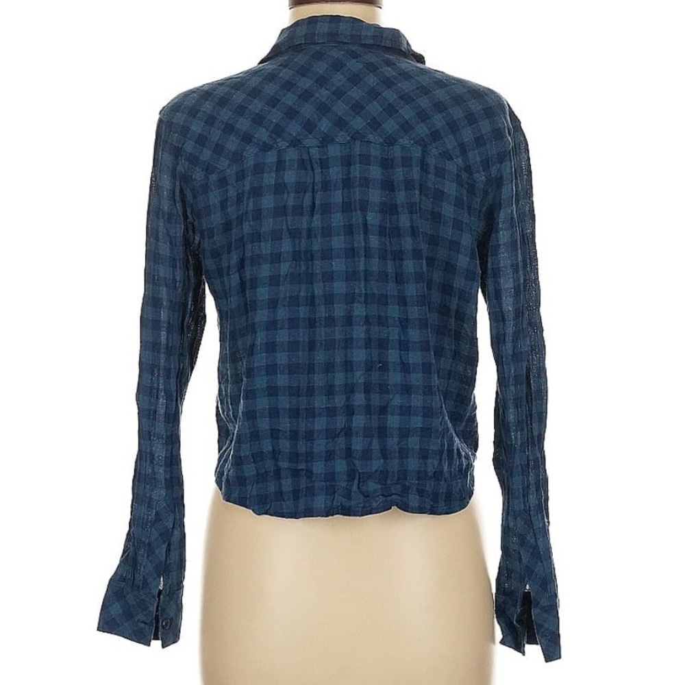 Rails Women's Blue Plaid Button-Up Top - Picture 2 of 4